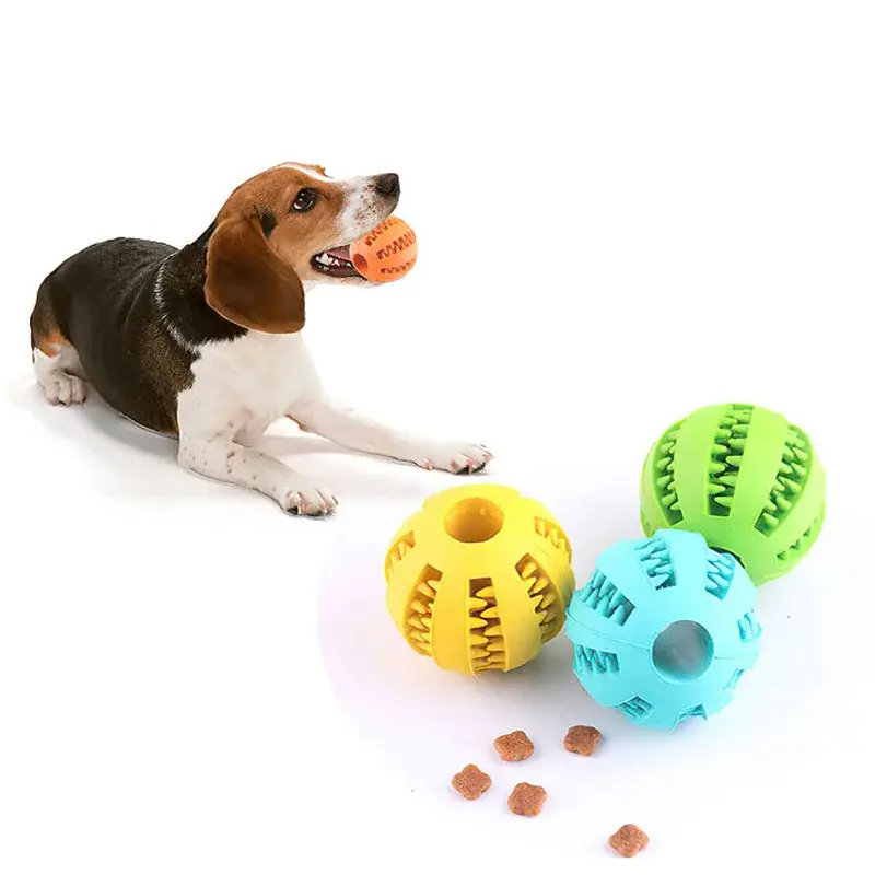 Palla da gioco per cani (per croccantini) (azzurro, S)